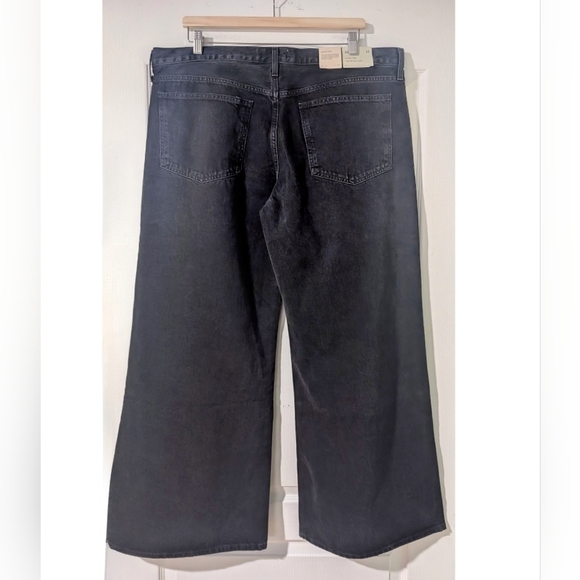 NWT Agolde | Clara Low Rise Baggy Flare Jeans in Mascara - Picture 3 of 14